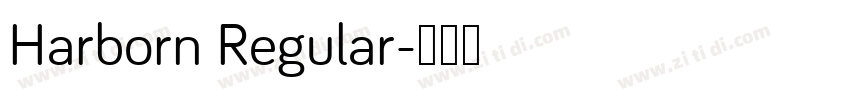 Harborn Regular字体转换